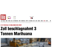 Bild zum Artikel: 30. Mio. Euro wert - Zoll beschlagnahmt 3 Tonnen Marihuana