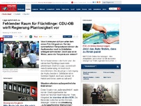 Bild zum Artikel: Lage spitzt sich zu - Raum für Flüchtlinge: CDU-OB droht mit Enteignung von Wohnungsbesitzern