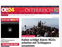 Bild zum Artikel: Italien schlägt Alarm: NGOs arbeiten mit Schleppern zusammen
