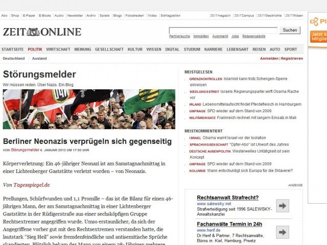 Bild zum Artikel: Berliner Neonazis verprügeln sich gegenseitig