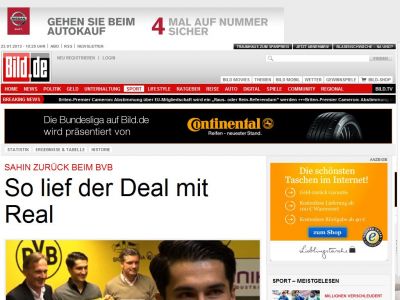 Bild zum Artikel: Nuri Sahin - Zurück beim BVB! So lief der Deal mit Real