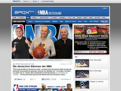 Bild zum Artikel: NBA: NBA im LIVE-STREAM: Das SPOX-Kommentatoren-Team