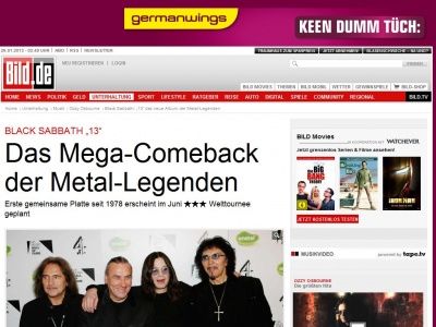 Bild zum Artikel: Black Sabbath - Das Mega-Comeback der Metal-Legenden