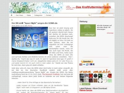 Bild zum Artikel: Der BR stellt “Space Night” wegen der GEMA ein