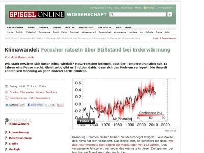 Bild zum Artikel: Klimawandel: Forscher rätseln über Stillstand bei Erderwärmung