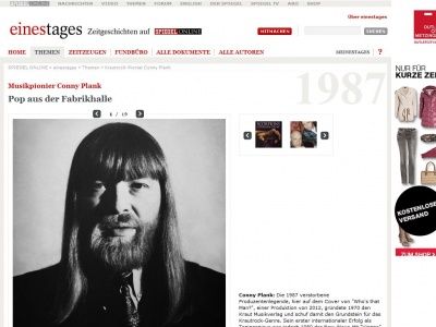 Bild zum Artikel: Musikpionier Conny Plank: Pop aus der Fabrikhalle