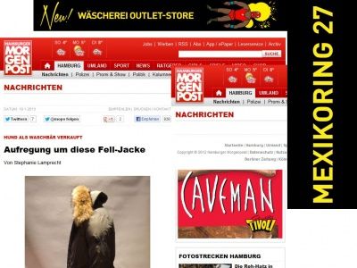 Bild zum Artikel: Hund als Waschbär verkauft - Aufregung um diese Fell-Jacke