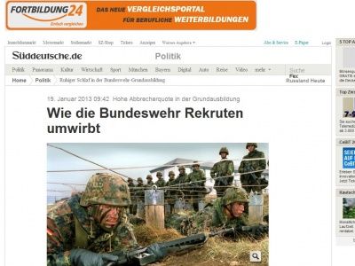 Bild zum Artikel: Hohe Abbrecherquote in der Grundausbildung: Wie die Bundeswehr Rekruten umwirbt