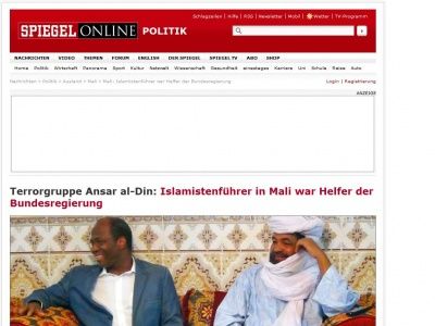 Bild zum Artikel: Terrorgruppe Ansar al-Din: Islamistenführer in Mali war Helfer der Bundesregierung