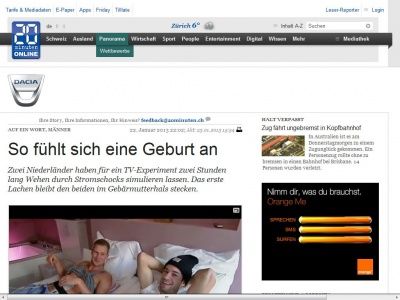 Bild zum Artikel: Auf ein Wort, Männer: So fühlt sich eine Geburt an