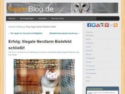 Bild zum Artikel: Erfolg: Illegale Nerzfarm Bielefeld schließt!
