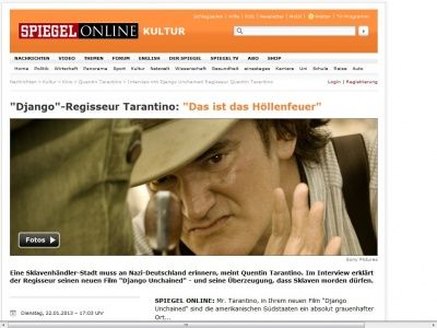 Bild zum Artikel: 'Django'-Regisseur Tarantino: 'Das ist das Höllenfeuer'