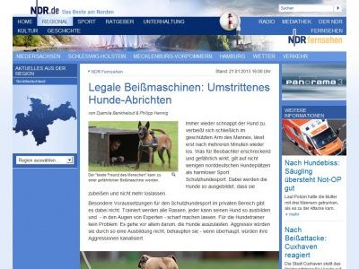 Bild zum Artikel: Legale Beißmaschinen: Umstrittenes Hunde-Abrichten