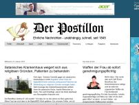 Bild zum Artikel: Satanisches Krankenhaus weigert sich aus religiösen Gründen, Patienten zu behandeln