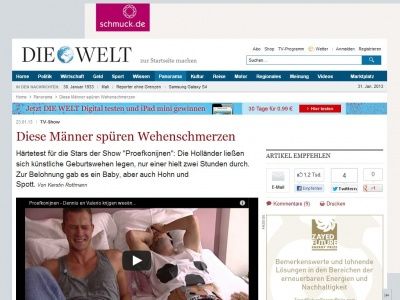 Bild zum Artikel: TV-Show: Diese Männer spüren Wehenschmerzen