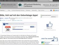 Bild zum Artikel: Bitte, hört auf mit den Geburtstags Apps!