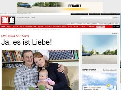 Bild zum Artikel: Uwe (65) & Anita (22) - Ja, es ist Liebe!