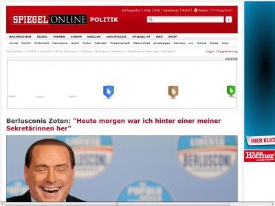 Bild zum Artikel: Berlusconis Zoten: 'Heute morgen war ich hinter einer meiner Sekretärinnen her'