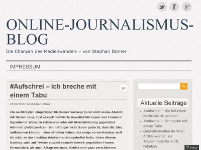 Bild zum Artikel: #Aufschrei – ich breche mit einem Tabu