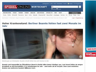 Bild zum Artikel: Hoher Krankenstand: Berliner Beamte fehlen fast zwei Monate im Jahr
