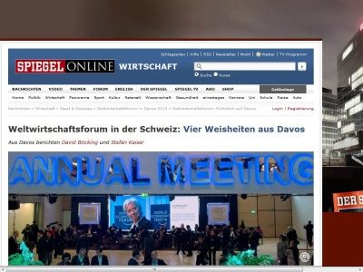 Bild zum Artikel: Weltwirtschaftsforum in der Schweiz: Vier Weisheiten aus Davos