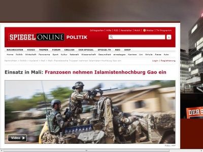 Bild zum Artikel: Einsatz in Mali: Franzosen nehmen Islamistenhochburg Gao ein