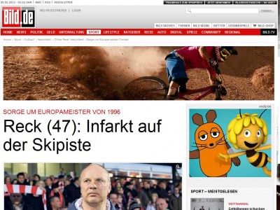 Bild zum Artikel: Europameister 1996 - Oliver Reck (47): Infarkt auf der Skipiste