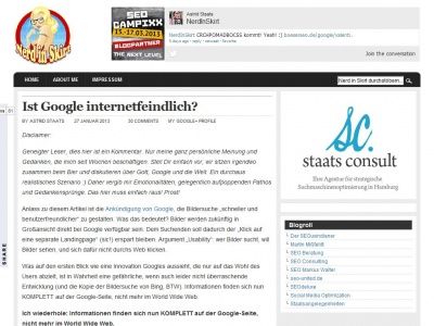 Bild zum Artikel: Ist Google internetfeindlich?
