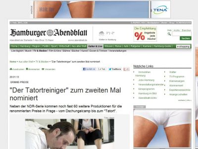 Bild zum Artikel: Grimme-Preise: 'Der Tatortreiniger' zum zweiten Mal nominiert