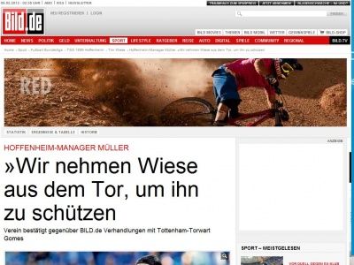 Bild zum Artikel: Hoffenheim-Manager Müller - »Wir nehmen Wiese aus dem Tor, um ihn zu schützen