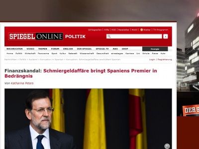 Bild zum Artikel: Finanzskandal: Schmiergeldaffäre bringt Spaniens Premier in Bedrängnis