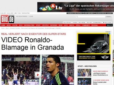 Bild zum Artikel: VIDEO Ronaldo-Blamage in Granada