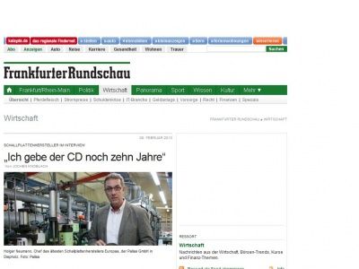 Bild zum Artikel: Schallplattenhersteller im Interview - „Ich gebe der CD  noch zehn Jahre“