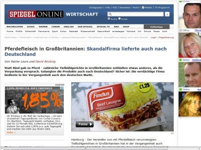 Bild zum Artikel: Pferdefleisch in Großbritannien: Skandalfirma lieferte auch nach Deutschland