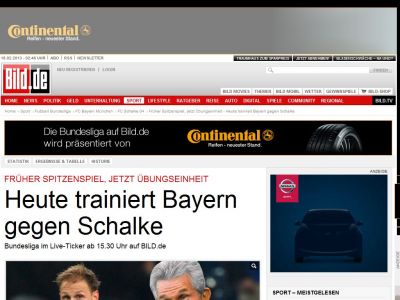Bild zum Artikel: Ex-Spitzenspiel - Heute trainiert Bayern gegen Schalke