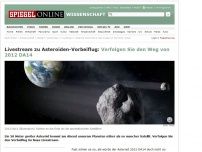 Bild zum Artikel: Livestream zu Asteroiden-Vorbeiflug: Verfolgen Sie den Weg von 2012 DA14