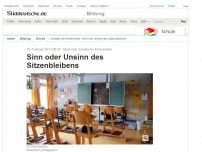 Bild zum Artikel: Streit über schulische Ehrenrunde: Sinn oder Unsinn des Sitzenbleibens