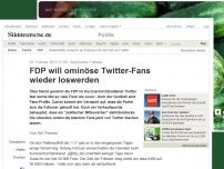Bild zum Artikel: Neue Twitter-Follower: Rätselhafter Zuwachs für die FDP auf Twitter