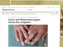 Bild zum Artikel: Gleichstellung von Lebenspartnerschaften: Union will Widerstand gegen Homo-Ehe aufgeben