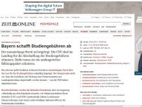 Bild zum Artikel: Abstimmung im Landtag: 
			  Bayern schafft Studiengebühren ab
