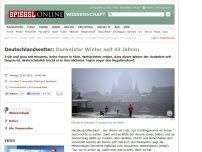 Bild zum Artikel: Deutschlandwetter: Dunkelster Winter seit 43 Jahren