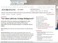 Bild zum Artikel: Elitenforscher: 
			  'Vor allem zählt der richtige Stallgeruch'