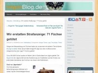 Bild zum Artikel: Wir erstatten Strafanzeige: 71 Füchse getötet