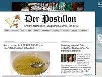 Bild zum Artikel: Auch das noch! PFERDEFLEISCH in Buchstabensuppe gefunden