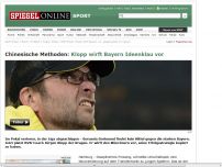 Bild zum Artikel: Chinesische Methoden: Klopp wirft Bayern Ideenklau vor