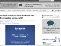 Bild zum Artikel: Neuer Facebook Newsfeed wird am Donnerstag vorgestellt!