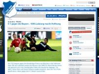 Bild zum Artikel: 0:1 gegen die Bayern - 1899-Leistung macht Hoffnung