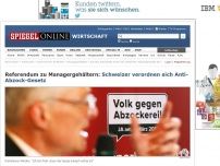 Bild zum Artikel: Referendum zu Manager-Gehältern: Schweizer verordnen sich Anti-Abzock-Gesetz