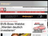 Bild zum Artikel: Neue Spieler - BVB-Boss Watzke: „Werden deutlich investieren“