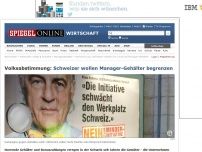 Bild zum Artikel: Volksabstimmung: Schweizer wollen Manager-Gehälter begrenzen